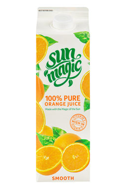 Sunmagic 100% pure orange juice 1 lt x 12