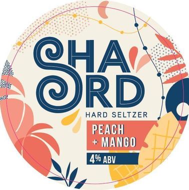 Shard Hard Seltzer Peach & Mango, Keg 30 lt x 1