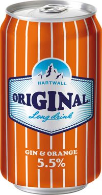 Hartwall Original Long Drink Orange, Can 330 ml x 24