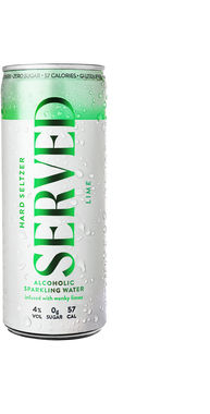 Served Lime Hard Seltzer, Can