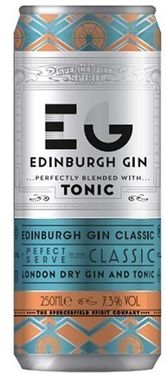 Edinburgh Classic Gin & Tonic, Can 7.3% ABV 250 ml x 12