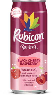 Rubicon Spring Sparkling Black Cherry Raspberry, Can 330 ml x 12