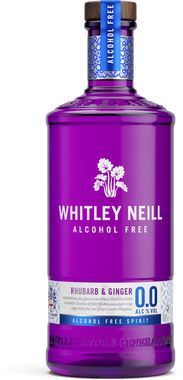 Whitley Neill Rhubarb & Ginger non-alcoholic gin 70cl