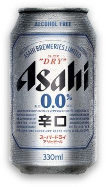 Asahi Super Dry 0% Cans 33 cl x 24